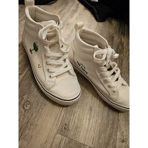 Cariuma+Peanut White High Top Shoes Us Womens 8.5 Snoopy Tree Take Care of Earth